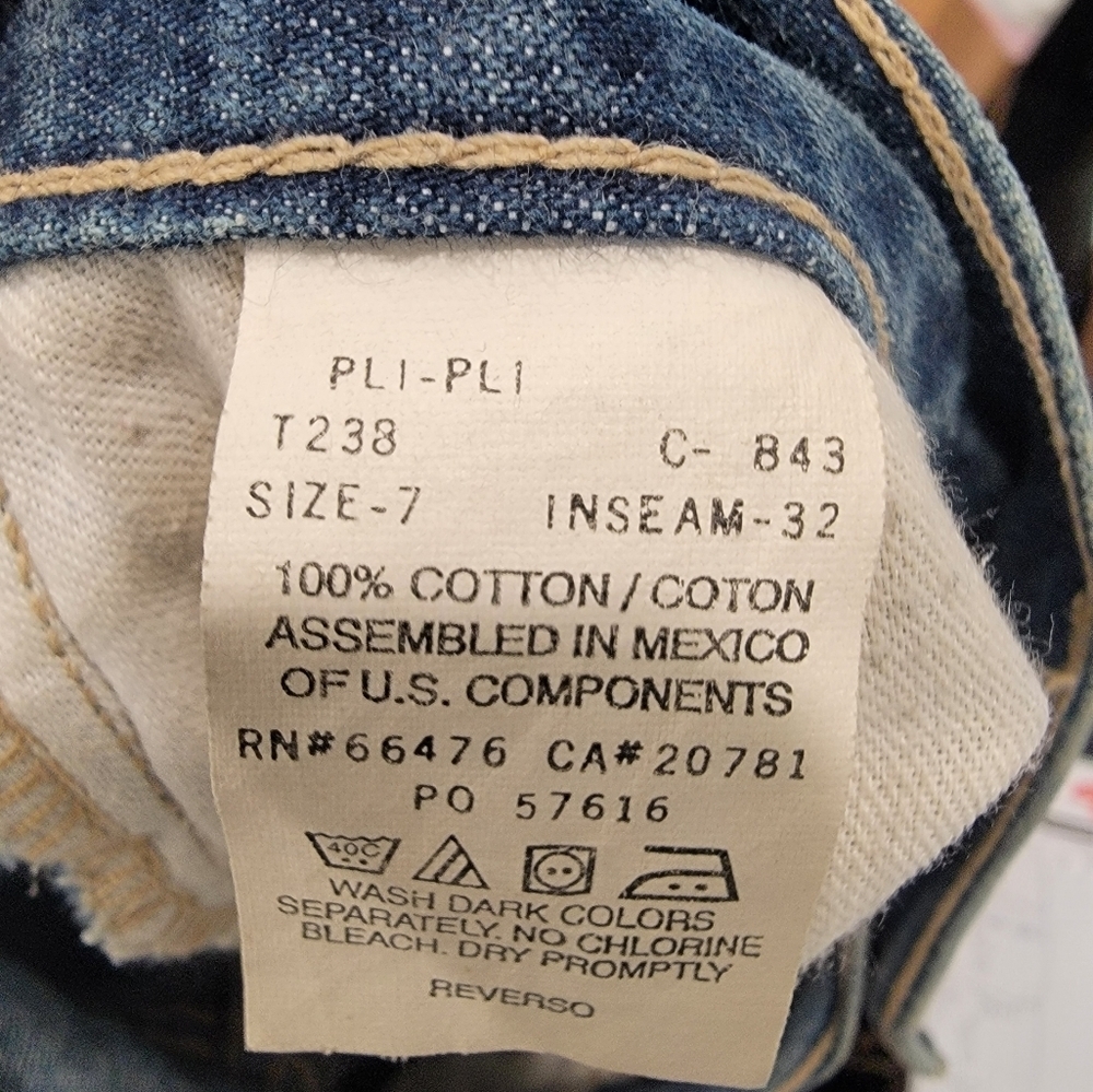 Tommy Jeans Denim Jeans Blue Size 7/32 Straight Leg Good Condition Juniors - Picture 7 of 8